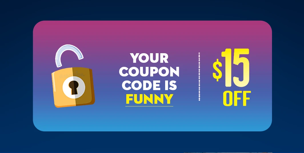 Start traffic school for free. Take $15 off with code FUNNY.